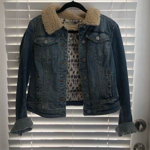 Anthropologie Sherpa Jean Jacket